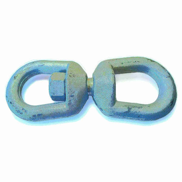 Midwest Fastener 3/4" Galvanized Steel Eye & Eye Swivels 54634 - main
